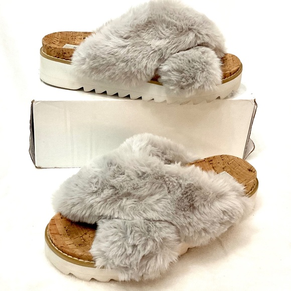 Steven By Steve Madden Shoes - STEVEN by Steve Madden Gray Women's Cozie Slide Sandal Size 7M